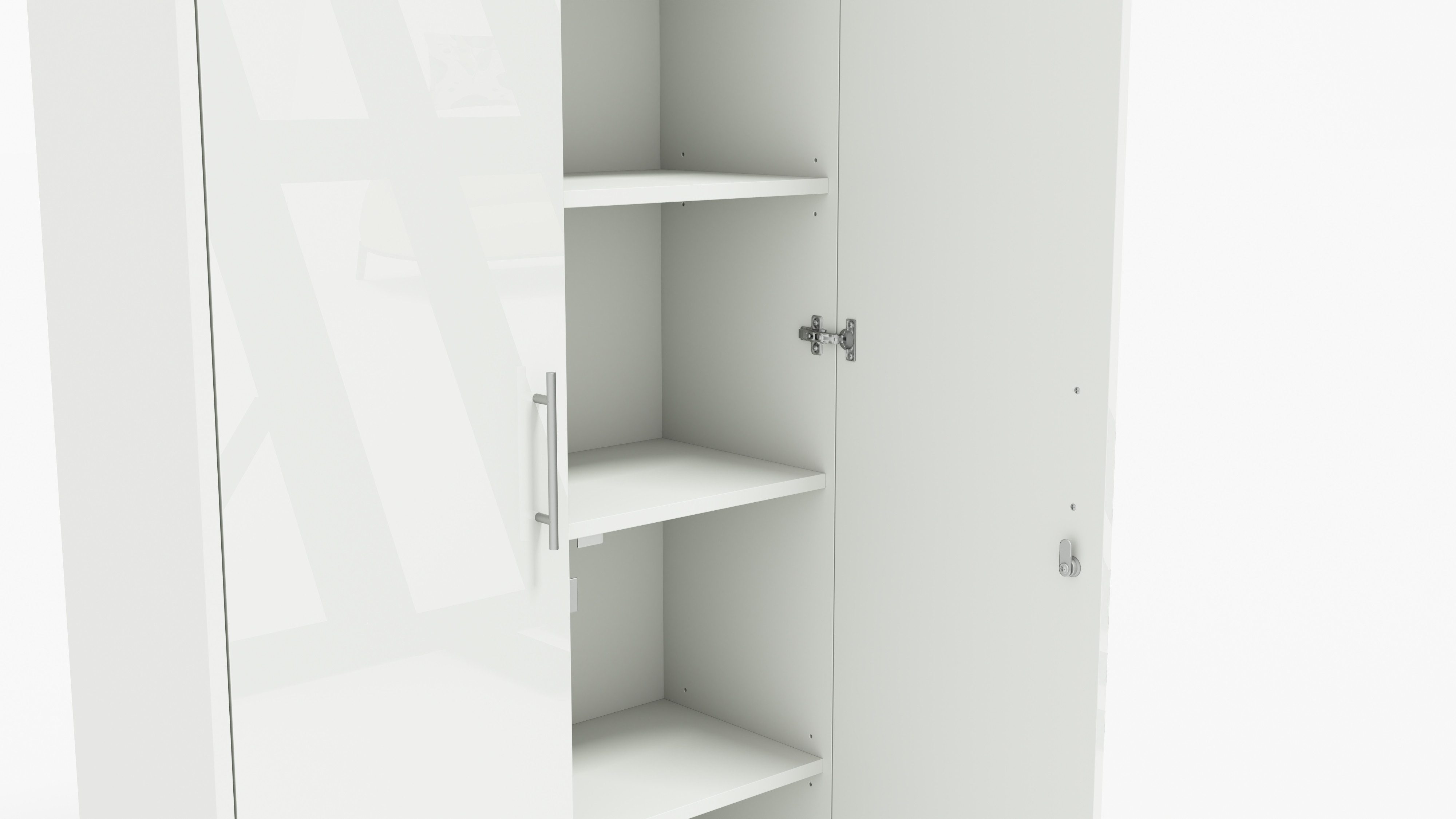 BMG Möbel Aktenschrank Office Edition 4 (Schrankwand Set, 4tlg) abschließbar, matt oder Hochglanz lackiert – Bild 5 von 5