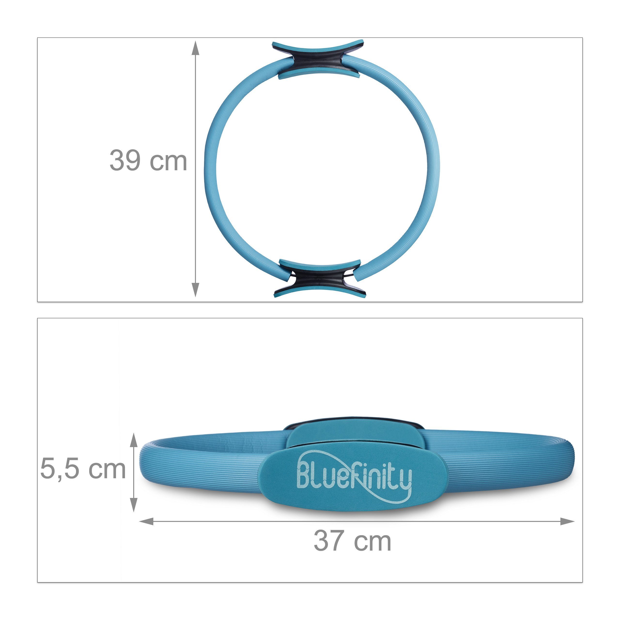 relaxdays Pilates-Ring 2x Pilates Ring Türkis