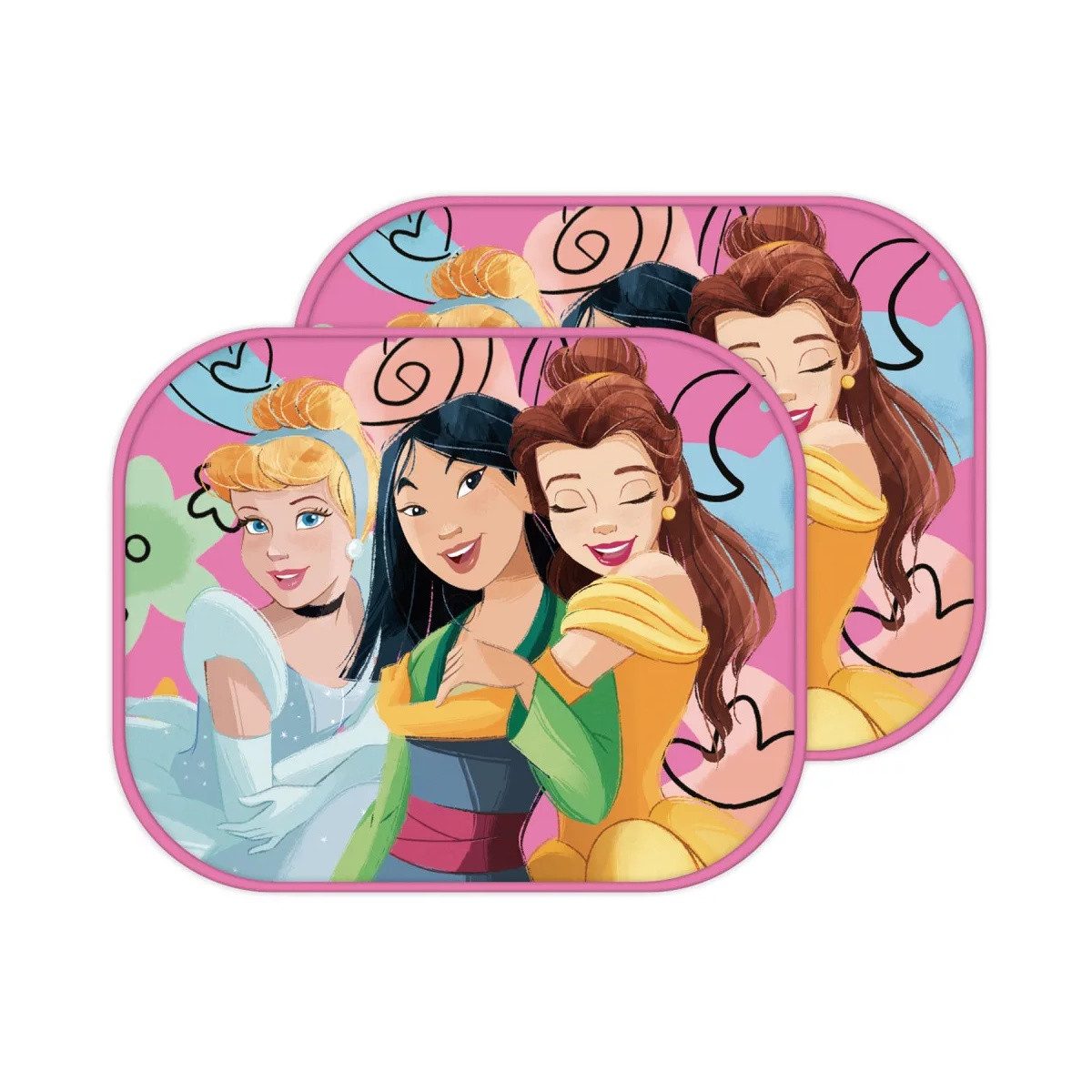 Disney Autosonnenschutz Disney Prinzessin Hug Sonnenschutz für Fenster, 2er-Set