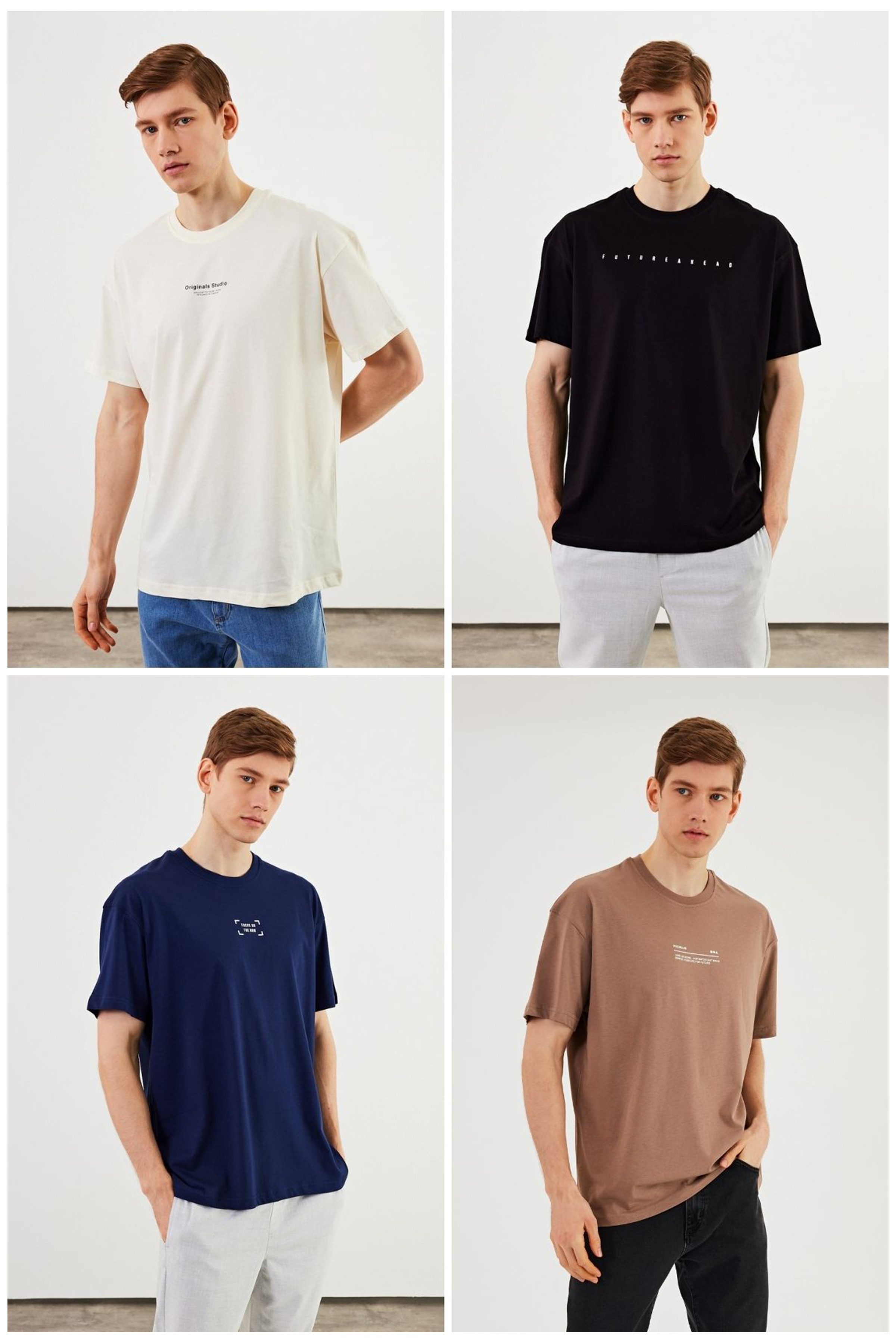 COMEOR Oversize-Shirt Herren T-Shirt: Trendige Urban günstig online kaufen