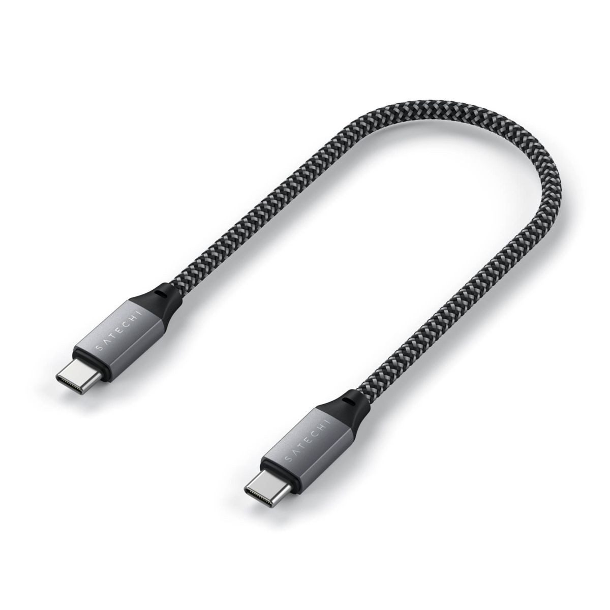 Satechi Type-C to Type-C Short Cable 25 cm space gray Smartphone-Adapter