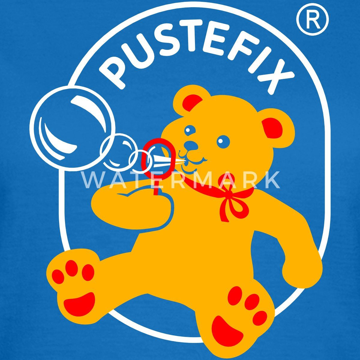 Spreadshirt T-Shirt PUSTEFIX Logo Der Seifenblasen Bär Kostüm Frauen T-Shir günstig online kaufen