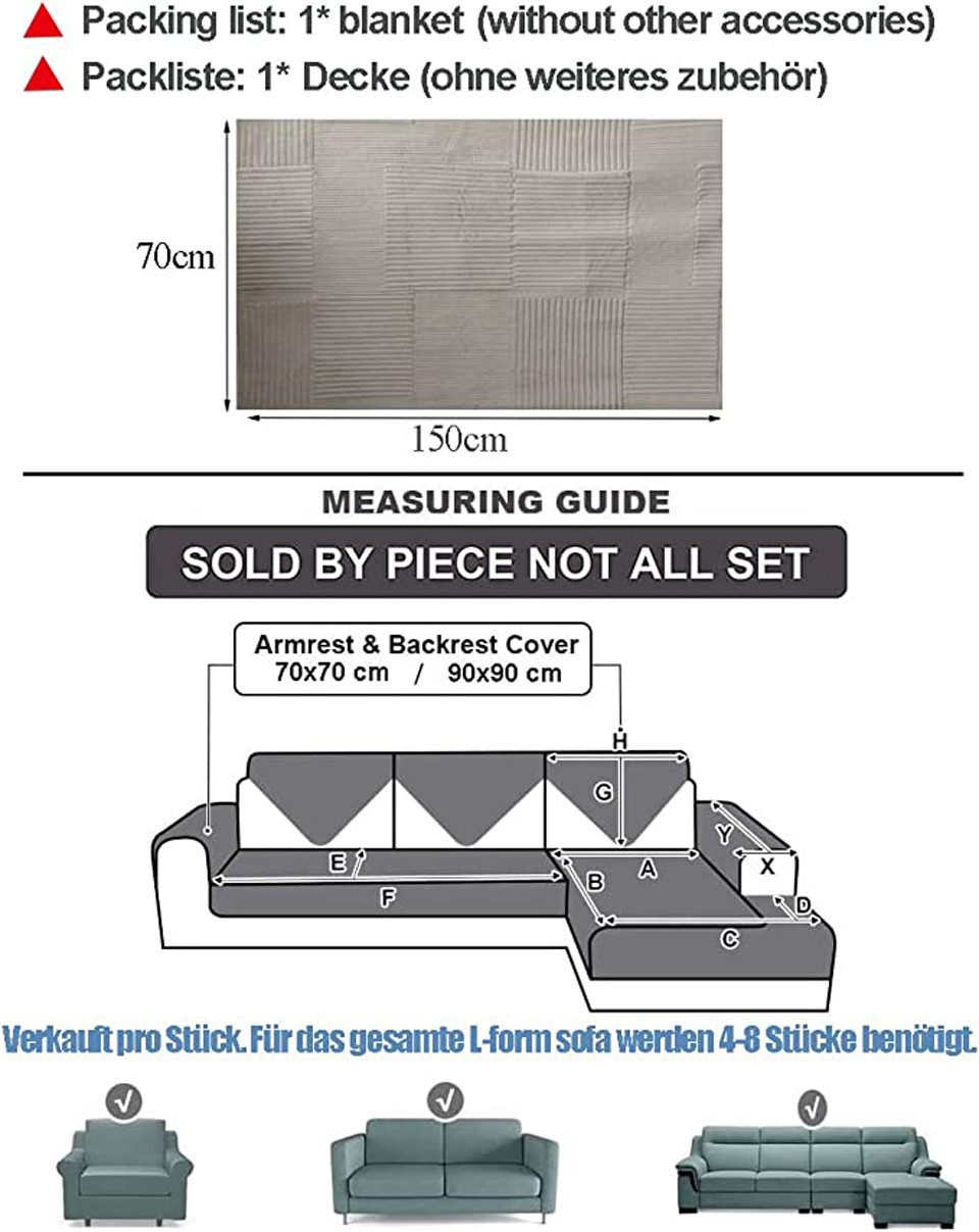 Coonoor Sofaschoner Sofahussen,Anti-rutsch günstig online kaufen