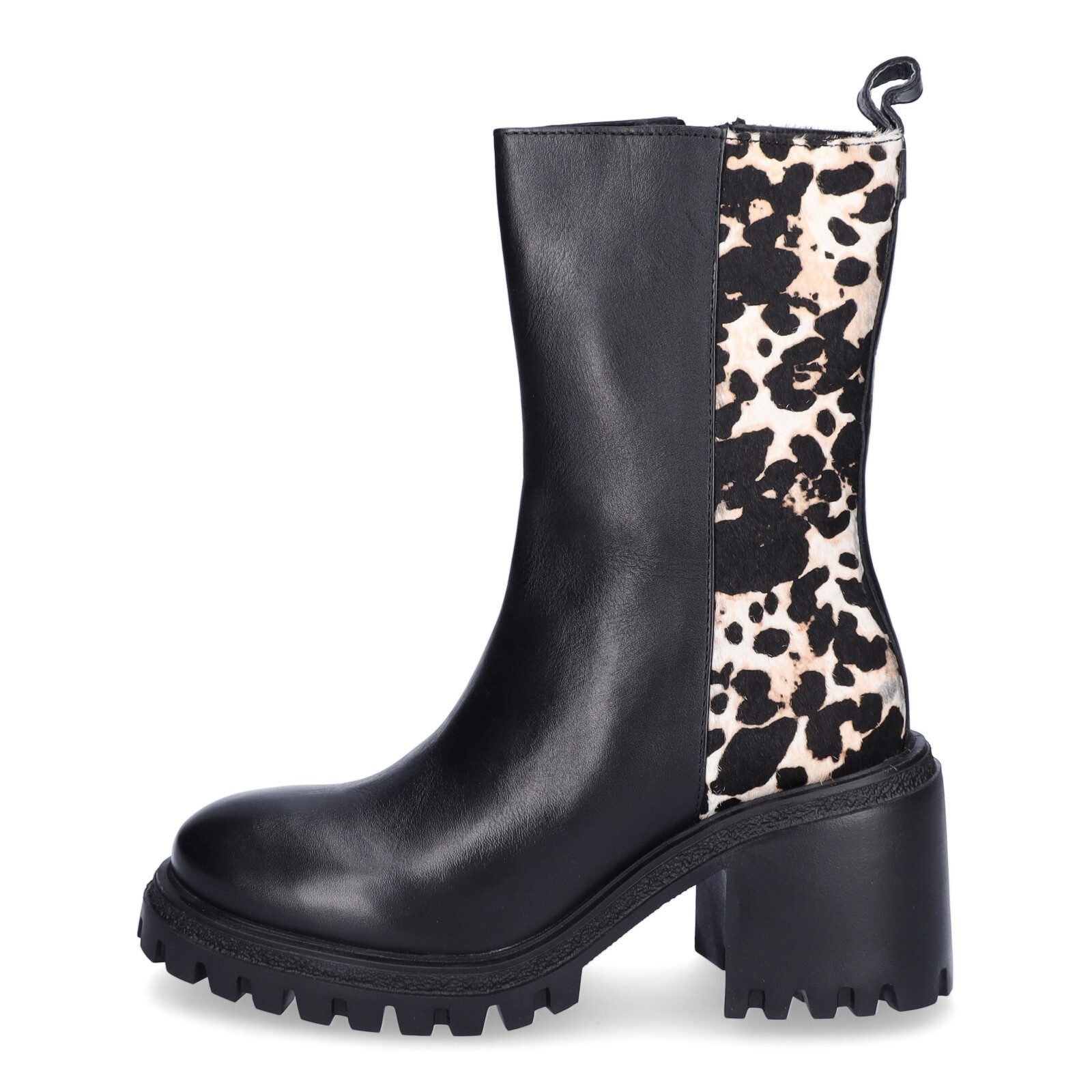 Gio+ Gio+ Damen Boot schwarz leo Ankleboots
