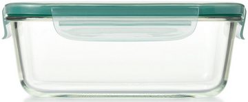OXO Good Grips Vorratsdose, Borosilikatglas, Kunststoff, (1-tlg), MIT SMART SEAL, RECHTECKIG, 1,8 L