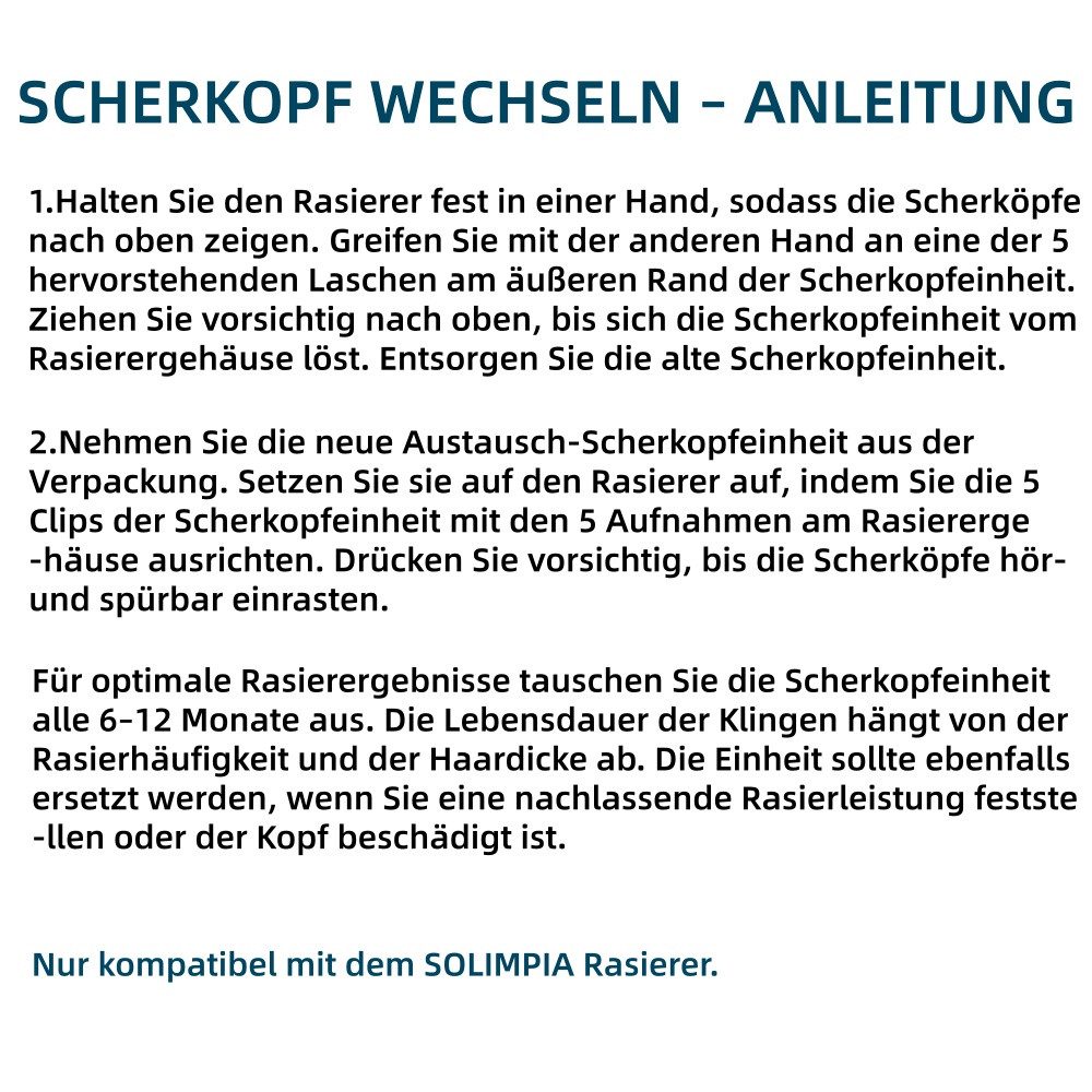 SOLIMPIA Ersatzscherkopf HT-935/FK-8750
