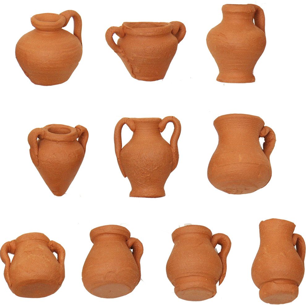 Krippen-Zubehör 10x FADEDA Amphorenset klein, Höhe in cm: 1,8