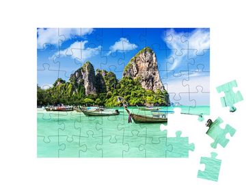 puzzleYOU Puzzle Ein Sommertraum: schöner Strand in Thailand, 48 Puzzleteile, puzzleYOU-Kollektionen Thailand, Aus aller Welt