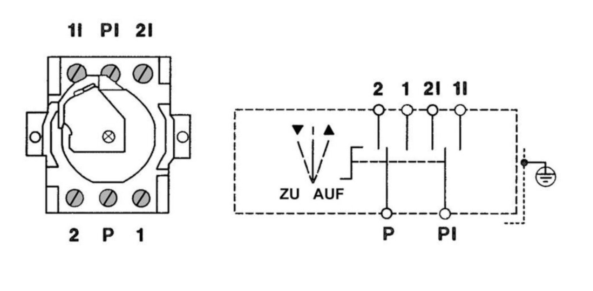 zweiseitig tastend Schalteinsatz (1-St), Schalter J-2T/2 600.1302.00 geba Schlüsselschalter Taster