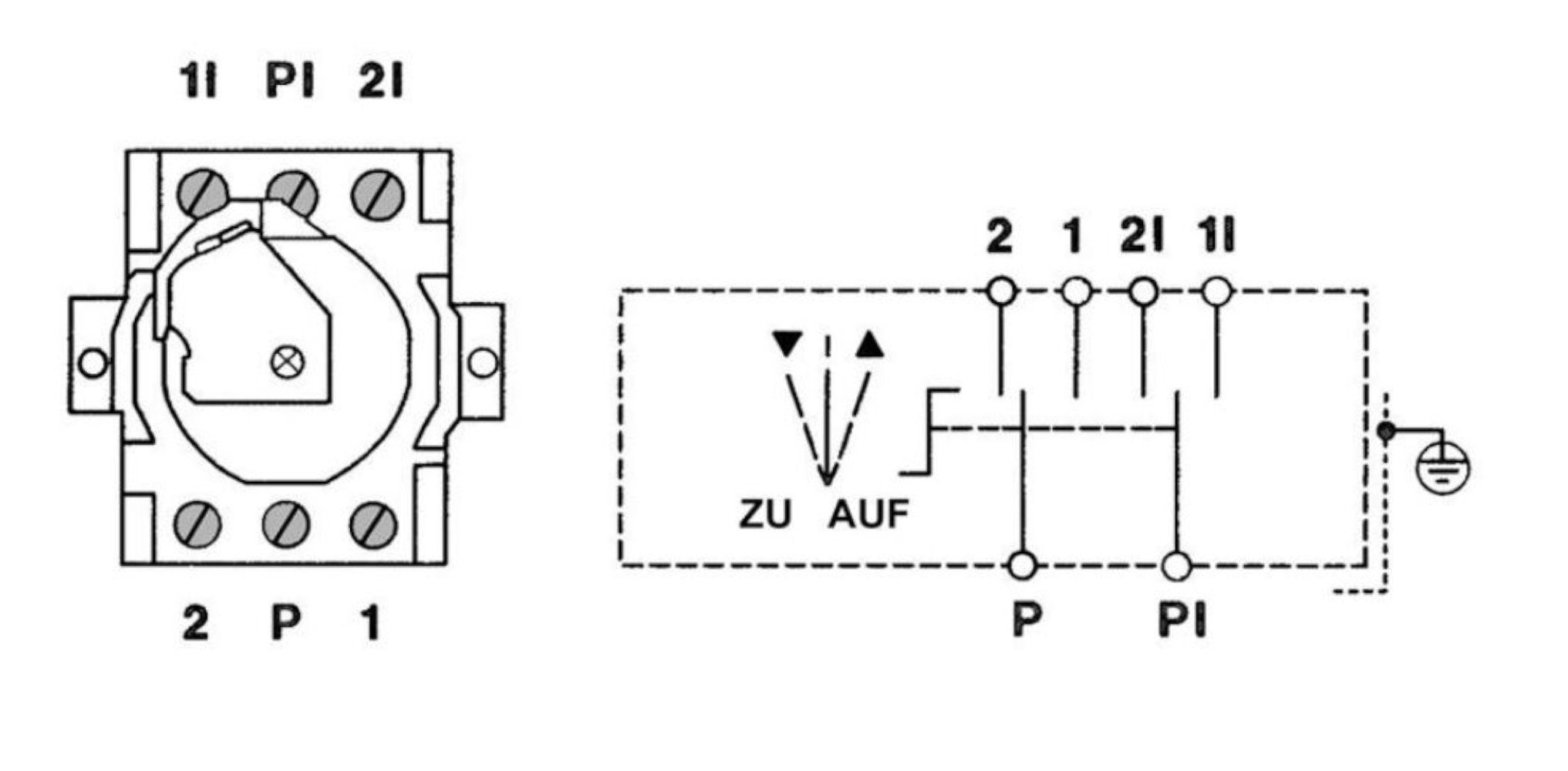 geba Schalter Schalteinsatz J-2T/2 Taster zweiseitig tastend Schlüsselschalter (1-St), 600.1302.00