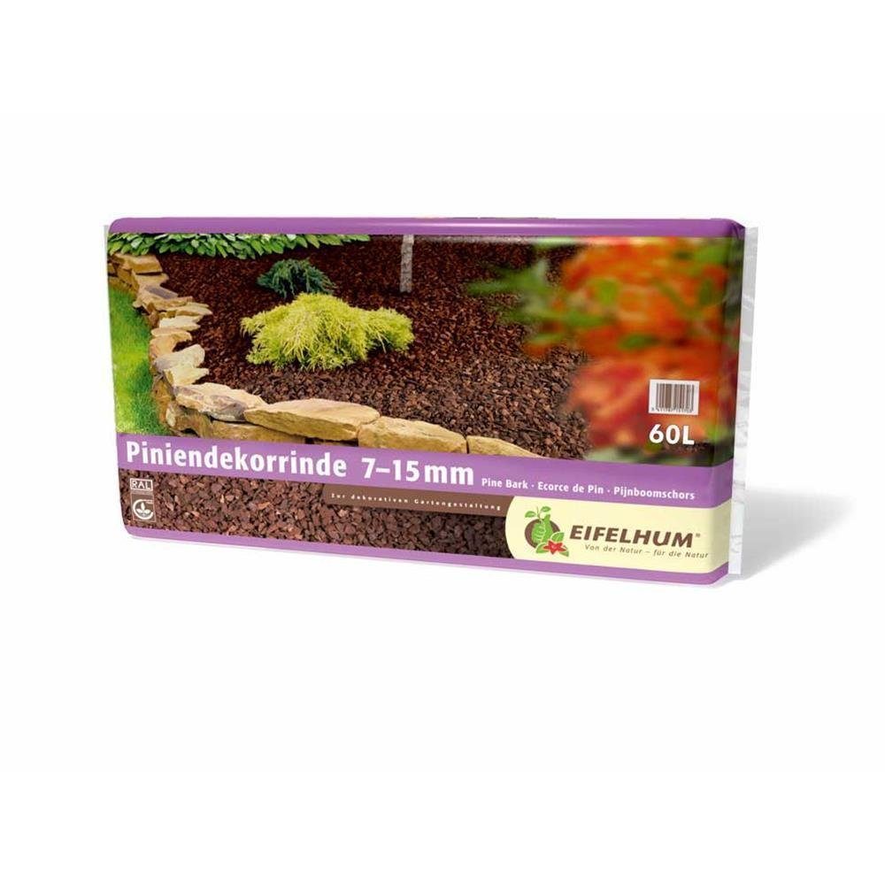 EIFELHUM Pinienrinde 7-15mm Pinienmulch Pinienborke Gartenpinie, 60 l