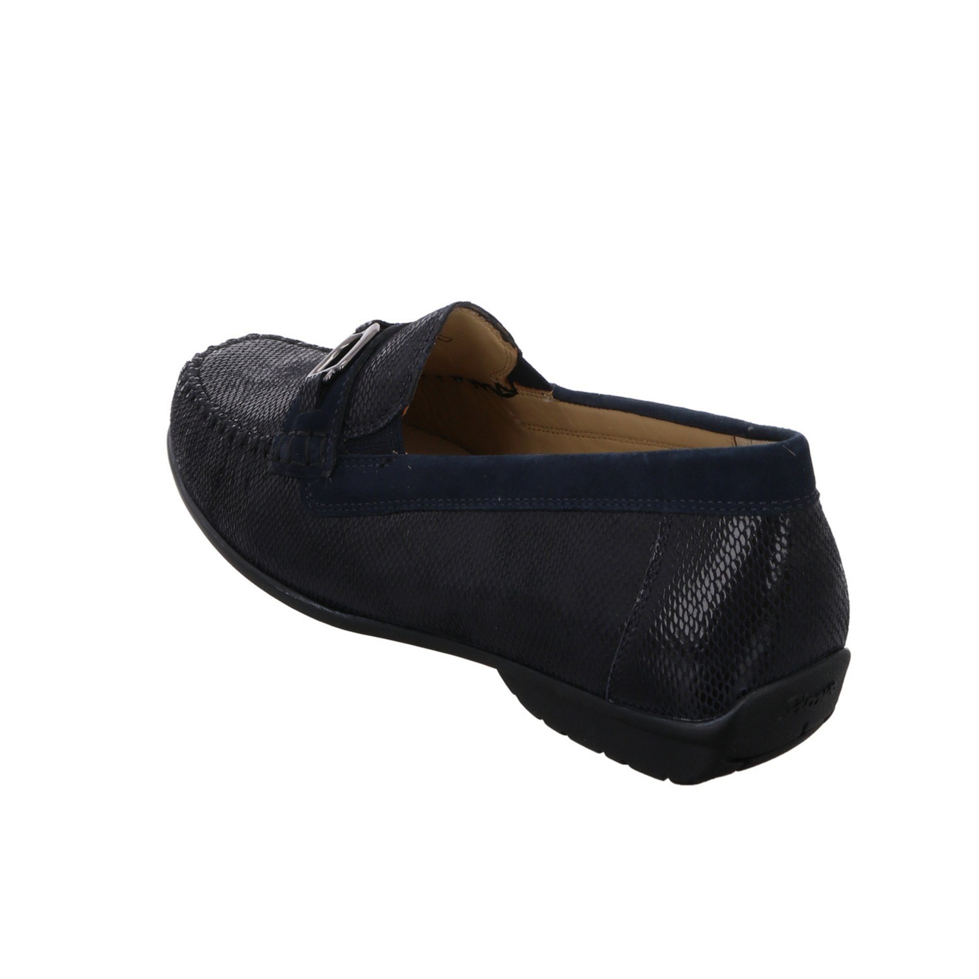 Schuhe Mokassin indigo Damen Lackleder SIOUX Cortizia Slipper Mokassin