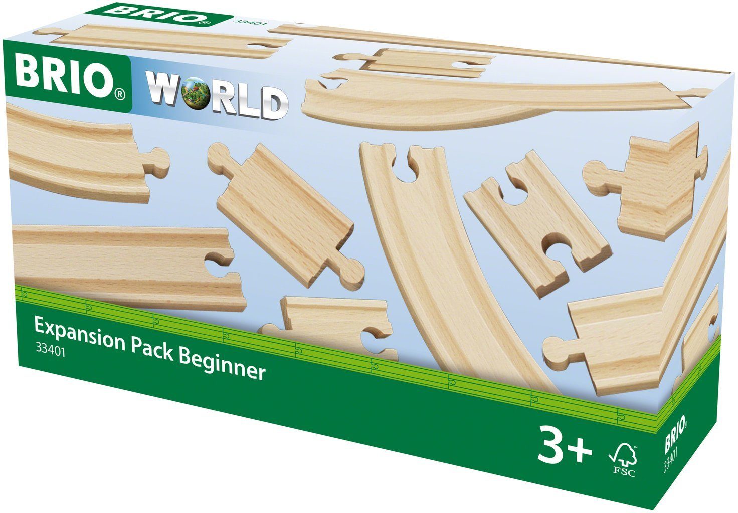 BRIO® Gleise-Set BRIO® WORLD, Kleines Schienensortiment, (Set), aus Holz, FSC® - schützt Wald