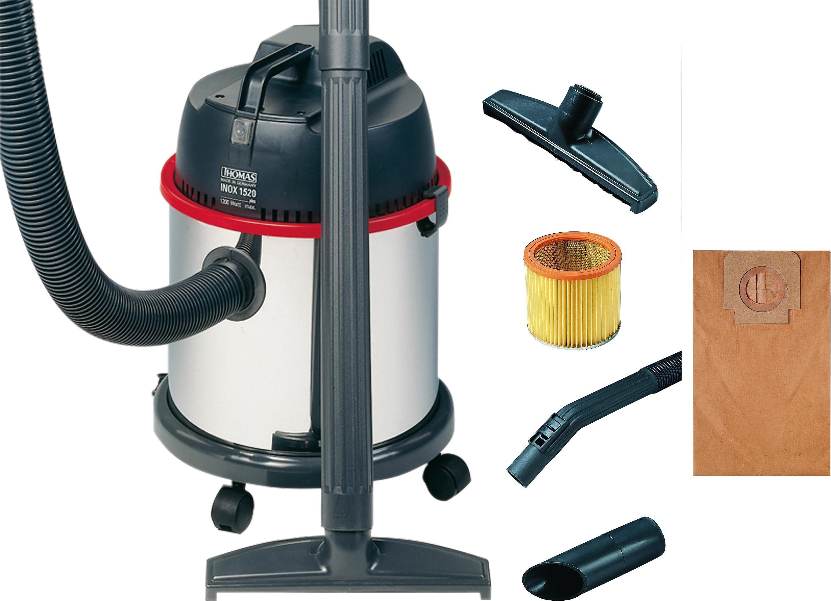 Thomas Nass-Trocken-Sauger INOX 1520 PLUS, 1600 W, mit Beutel