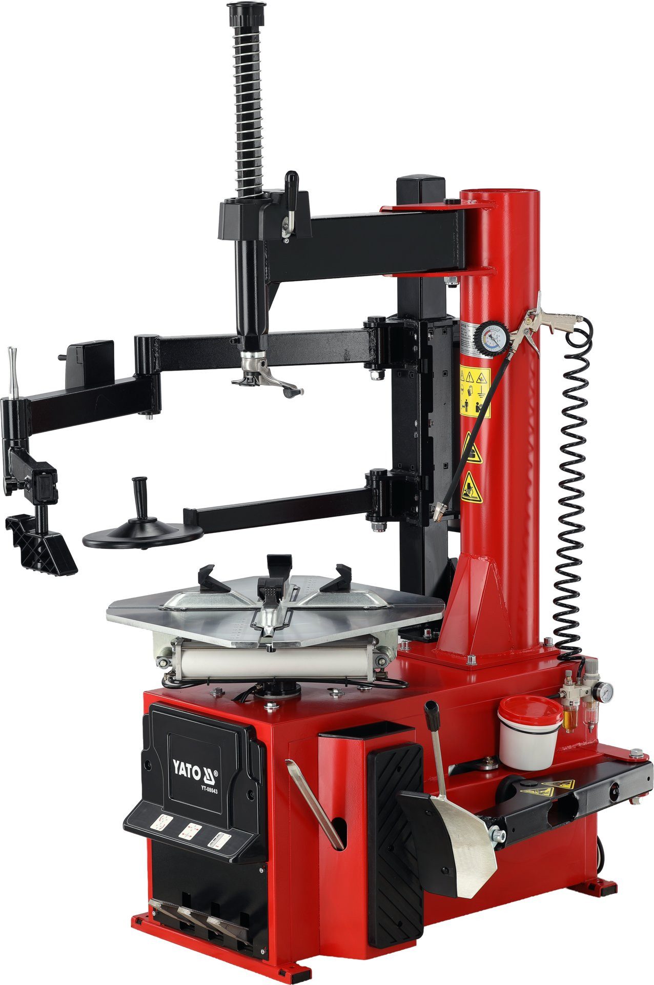 Yato Reifenmontagemaschine Professionelle Reifenmontiermaschine mit Hilfsarm 10–24",1,1 kW, Professionelle Reifenmontiermaschine mit Hilfsarm 10–24",1,1 kW, hohe Qualität