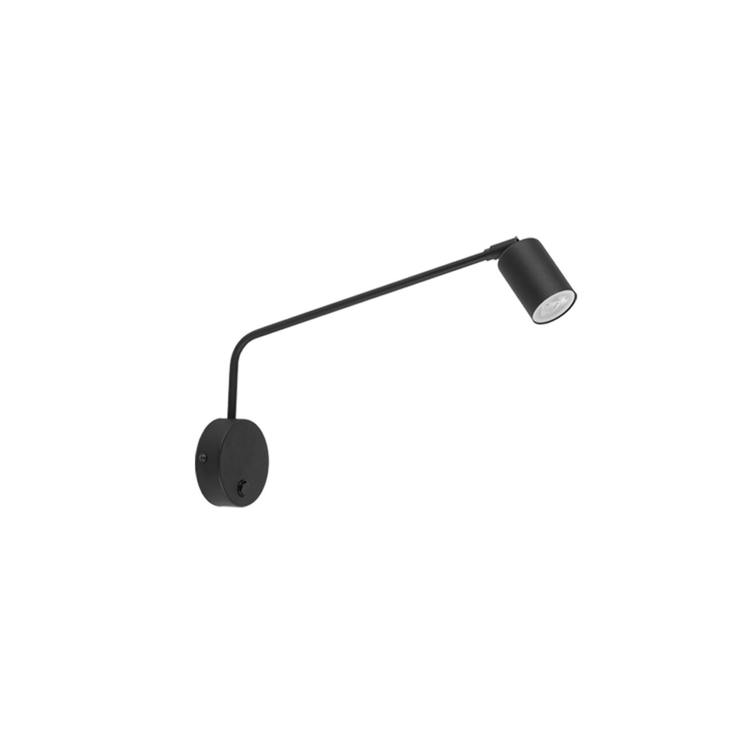 Licht-Erlebnisse Wandstrahler SELVO, ohne Leuchtmittel, Metall GU10 verstellbar Schwarz Modern