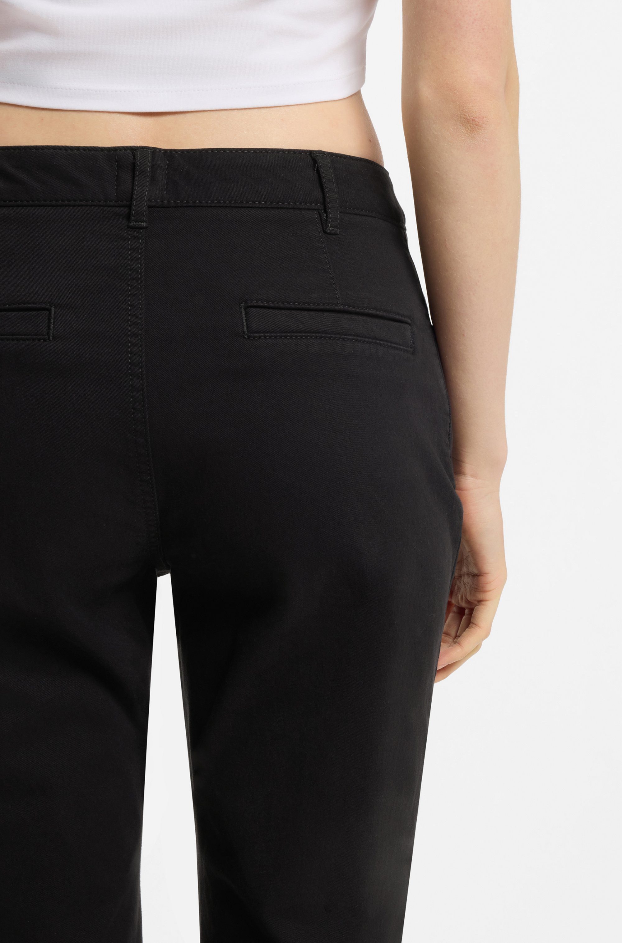 HUGO Blue Bootcuthose Hizama mit hohem Bund, Flared Fit günstig online kaufen