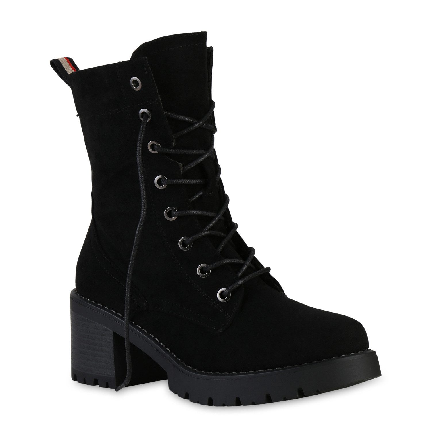 VAN HILL 841344 Schnürstiefelette Damen Leicht Gefütterte Schnürstiefelette günstig online kaufen