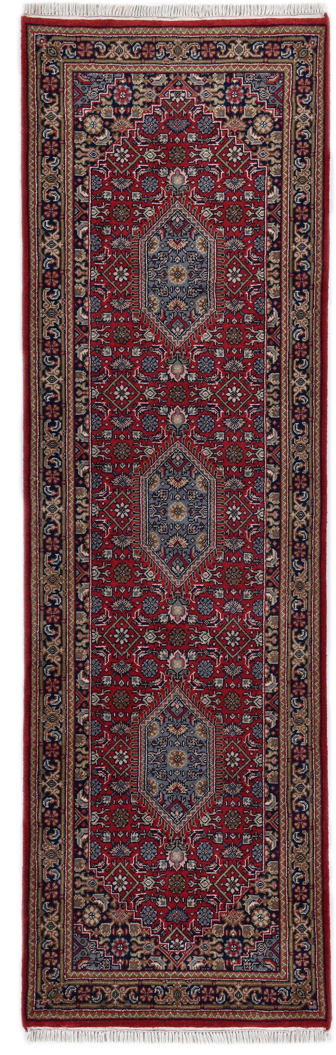 THEKO Orientteppich Benares Bidjar, rechteckig, Höhe: 12 mm, reine Wolle, handgeknüpft, mit Fransen, auch als Läufer