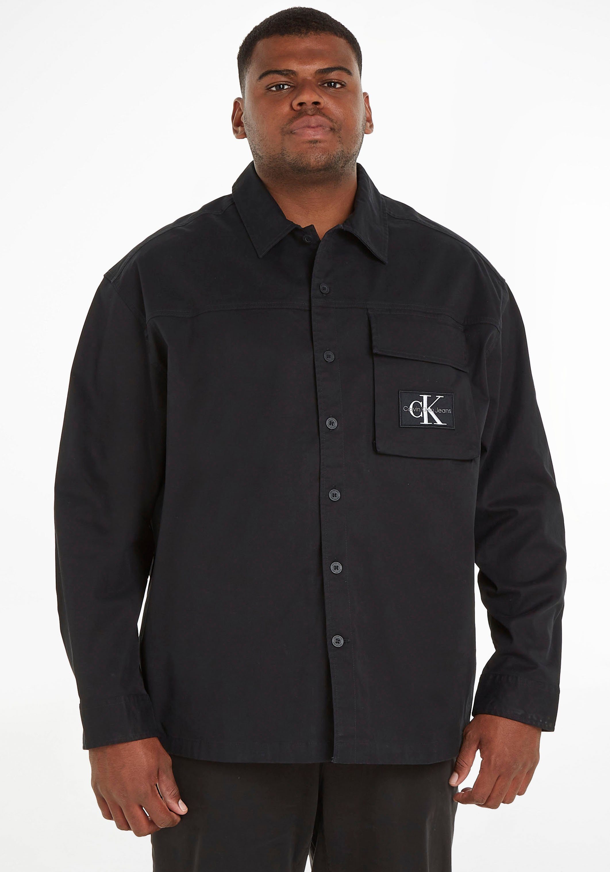 Calvin Klein Jeans Plus Langarmhemd »PLUS UTILITY OVERSHIRT«