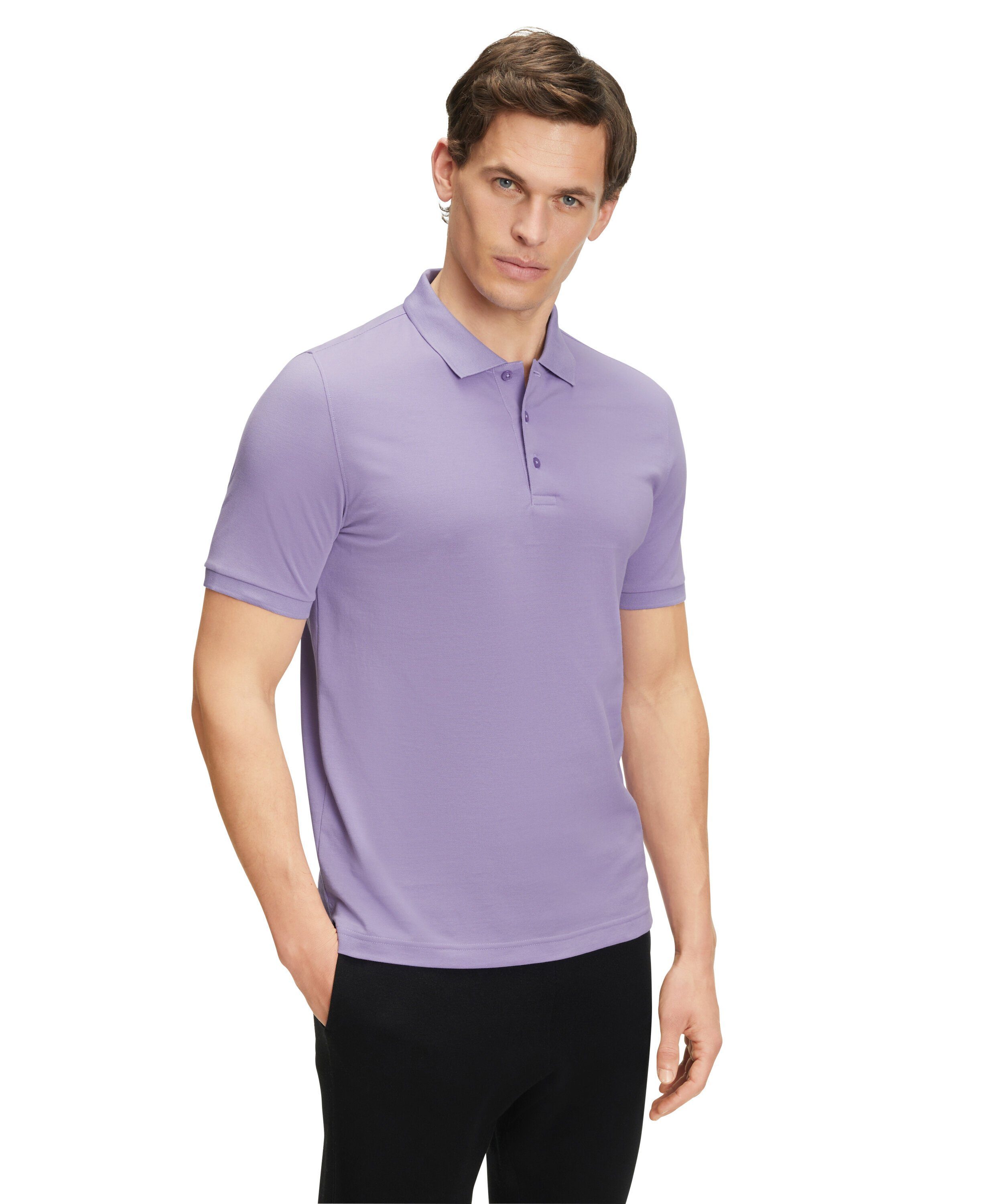 FALKE Poloshirt aus hochwertiger Pima-Baumwolle lavender (6901)