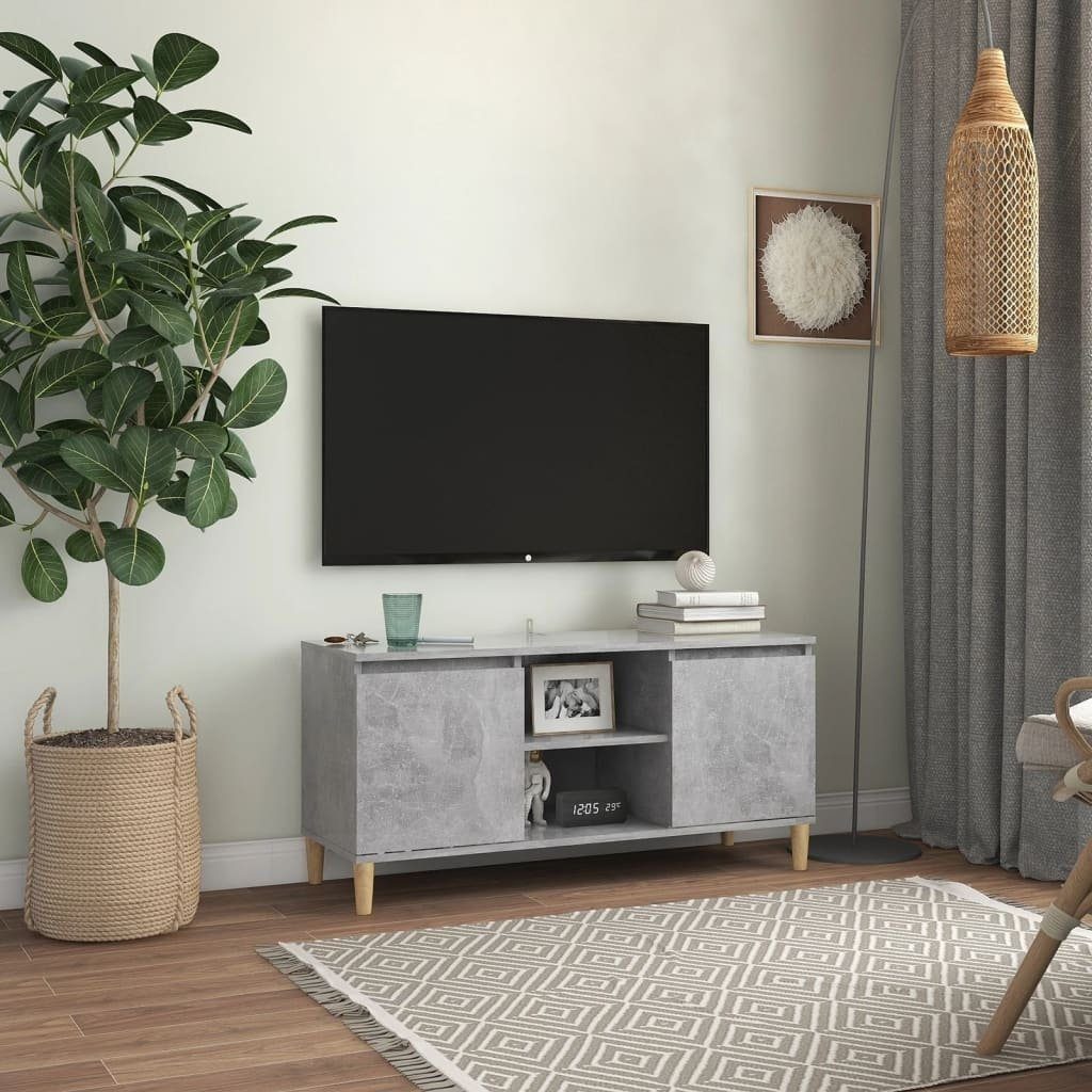 vidaXL TV-Board in Betongrau (LxBxH: 103,5x35x50 cm)