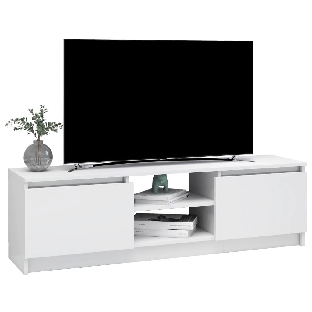 1203035,5 TV-Schrank Spanplatte Lowboard cm Hochglanz-Weiß TV-Schrank vidaXL