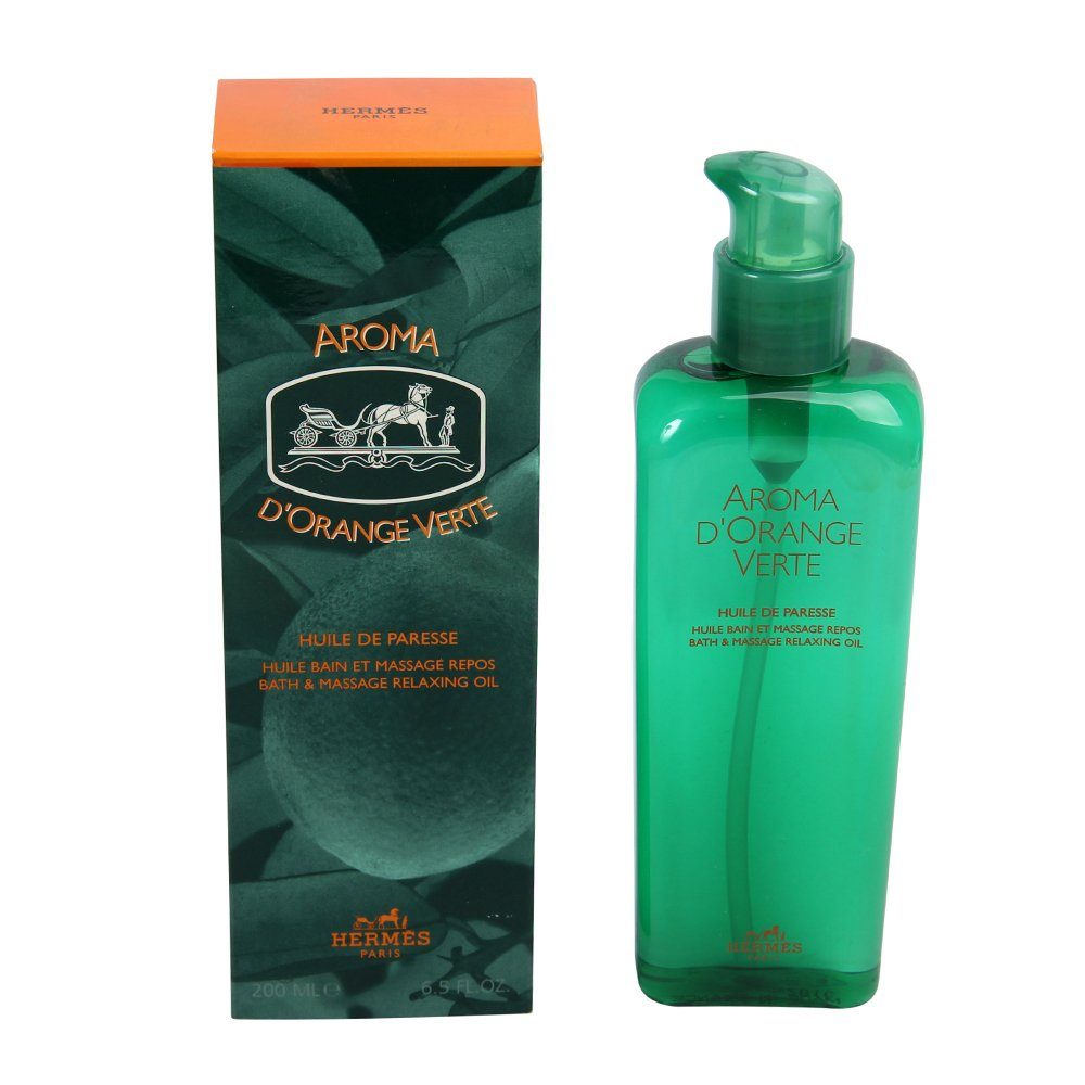 HERMÈS Badeöl HERMES AROMA D´ORANGE VERTE Bath und Massage Relaxing Oil 200 ml