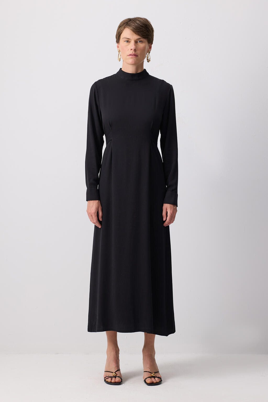 touche prive Maxikleid Viskosekleid mit Taillenband günstig online kaufen
