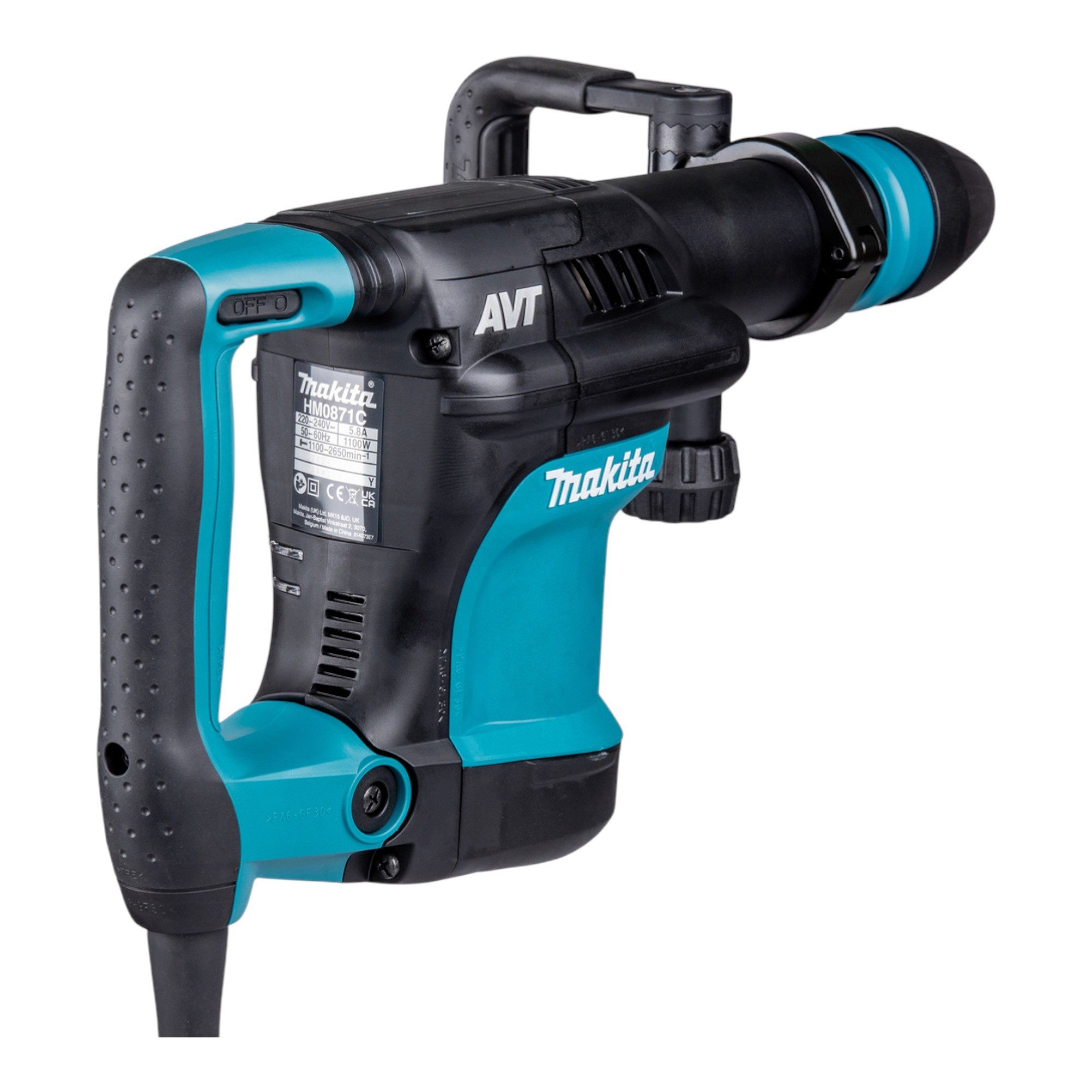 Makita Abbruchhammer HM 0871 C Stemmhammer 1100 Watt SDS max 8,1 J + Koffer – Bild 5 von 5