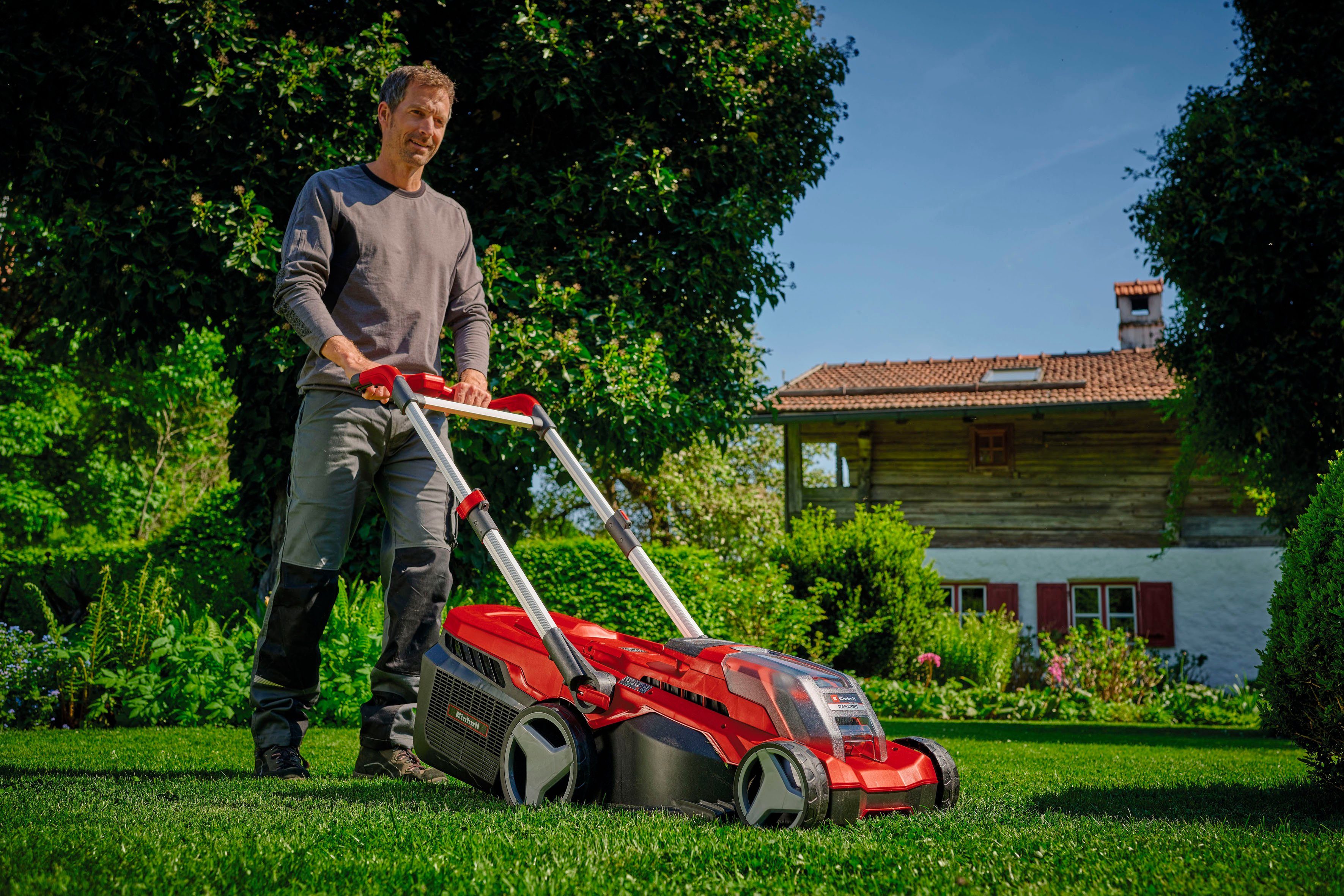 Einhell Akkurasenmäher RASARRO, 38 cm Schnittbreite, günstig online kaufen