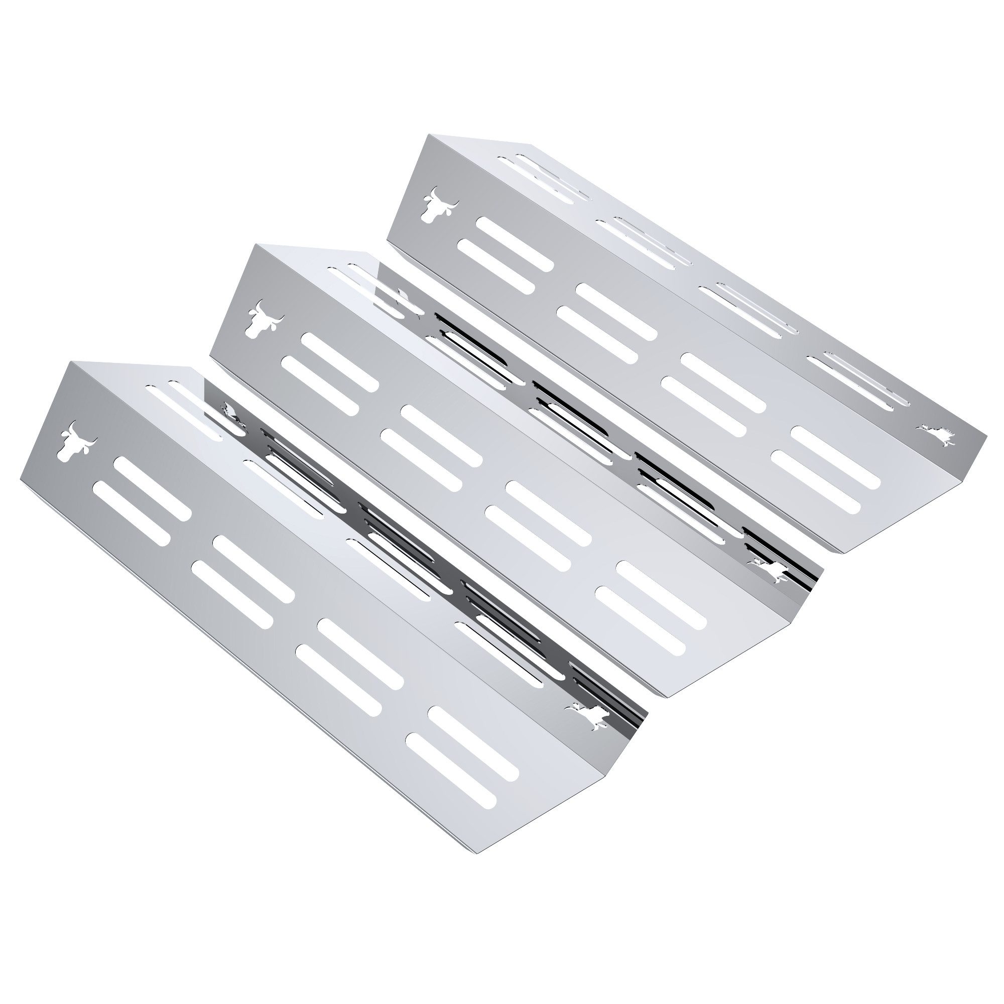 tuning-art Grillerweiterung GA34 Brennerabdeckung Set Edelstahl für Enders Monroe Pro 3