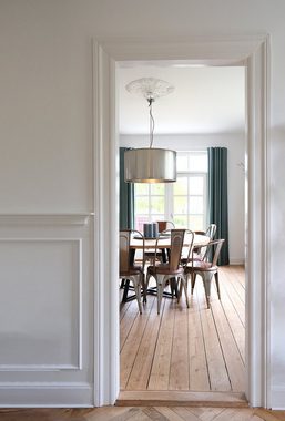 Trademark Esszimmerstuhl Esszimmerstuhl - glänzend mit Leder ohne Polsterung in Cognac Farbe
