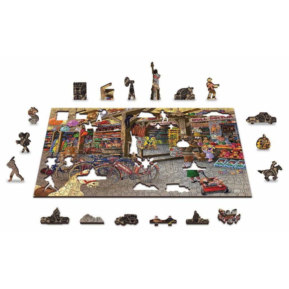 Wooden City Puzzle Holzpuzzle Im Spielzeugladen 2in1, 400 Teile ECO, Puzzleteile