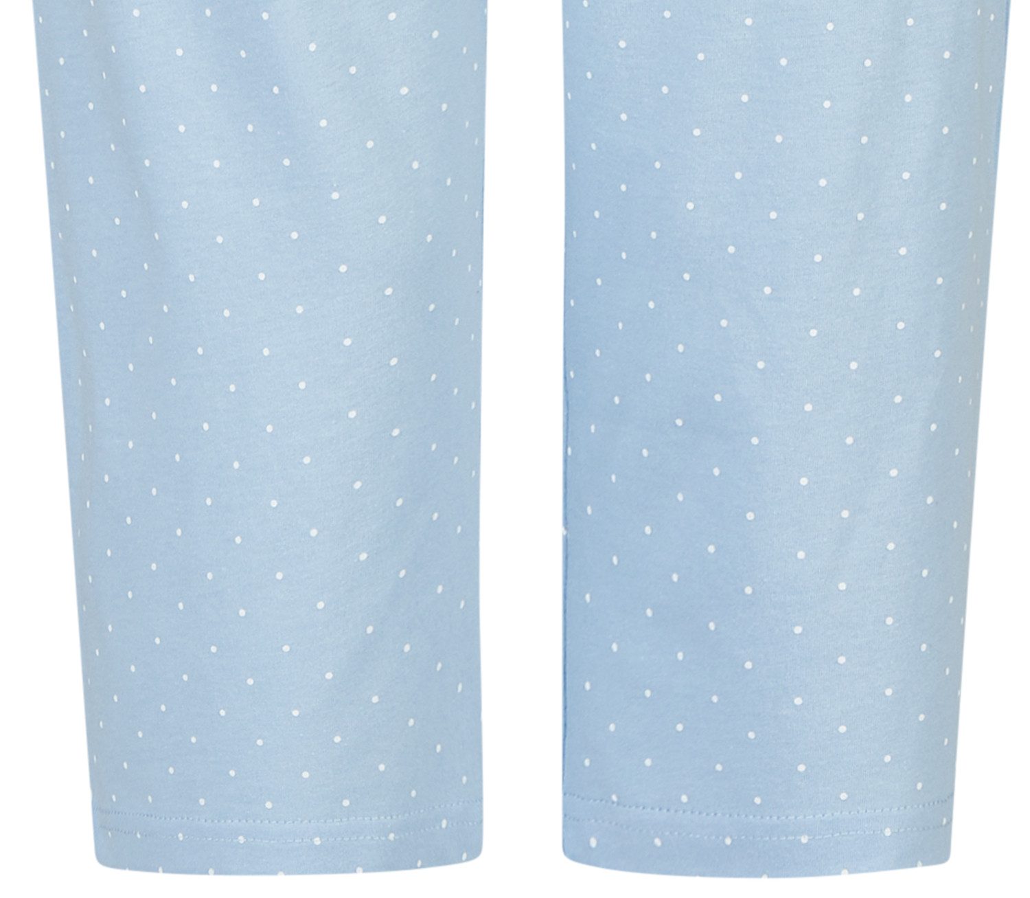 By Louise Pyjamahose Lace Luxury (1-tlg., 1-teilig) Damen Schlafhose Pyjamahose Caprihose Baumwolle