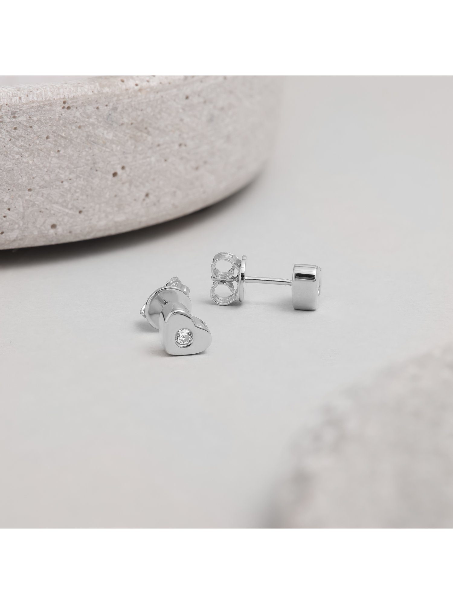 JETTE Paar Ohrstecker JETTE Damen-Ohrstecker 925er Silber 2 Zirkonia, ETERN günstig online kaufen