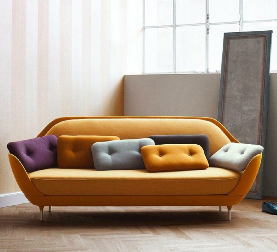 JVmoebel Sofa Graues Sofa Lippen Design Luxus Möbel Modern Neue Couch, Made in Europe Orange