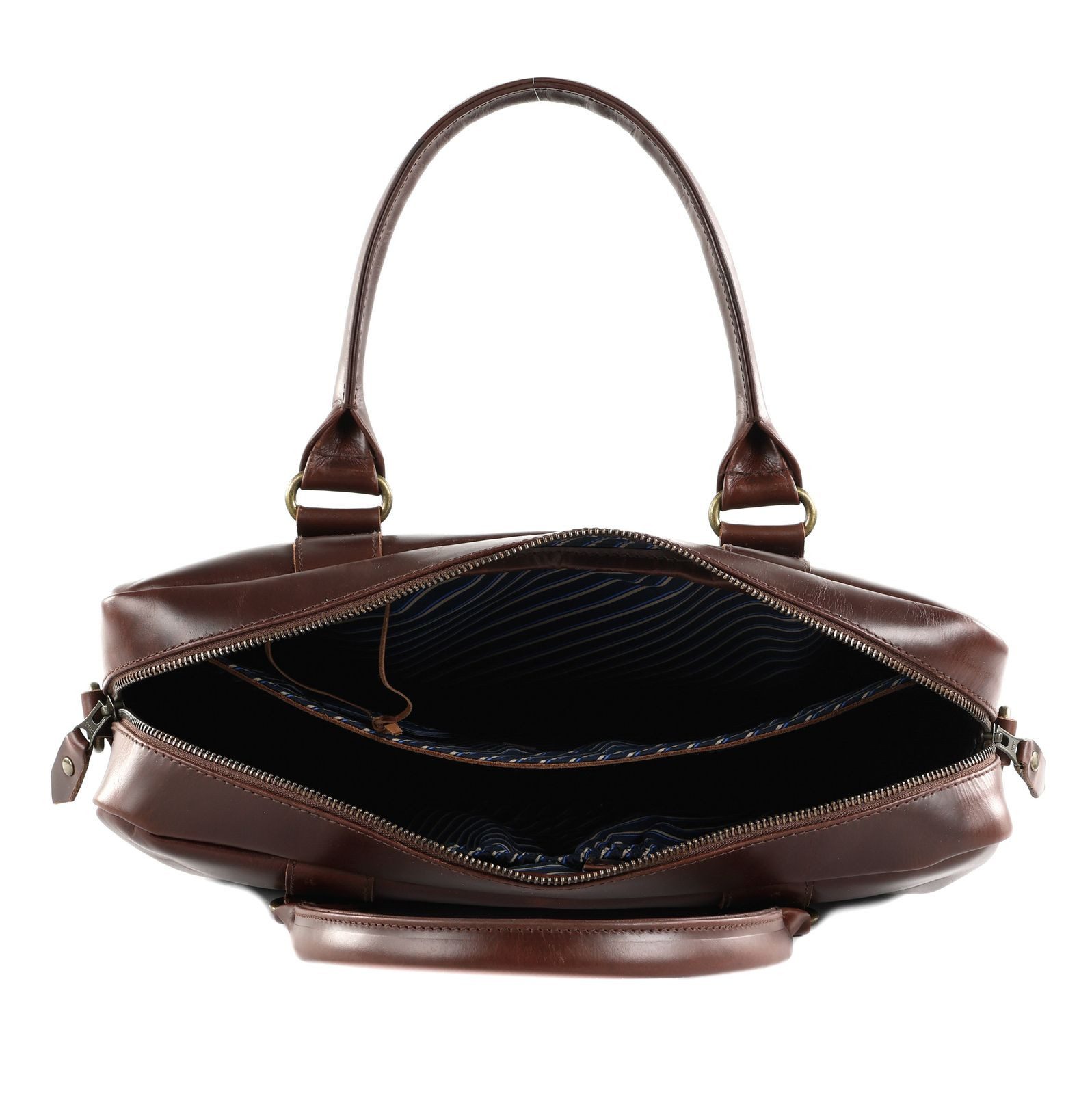 Buckle & Seam Businesstasche New Stripes Business Bag, aus echtem Rindsleder