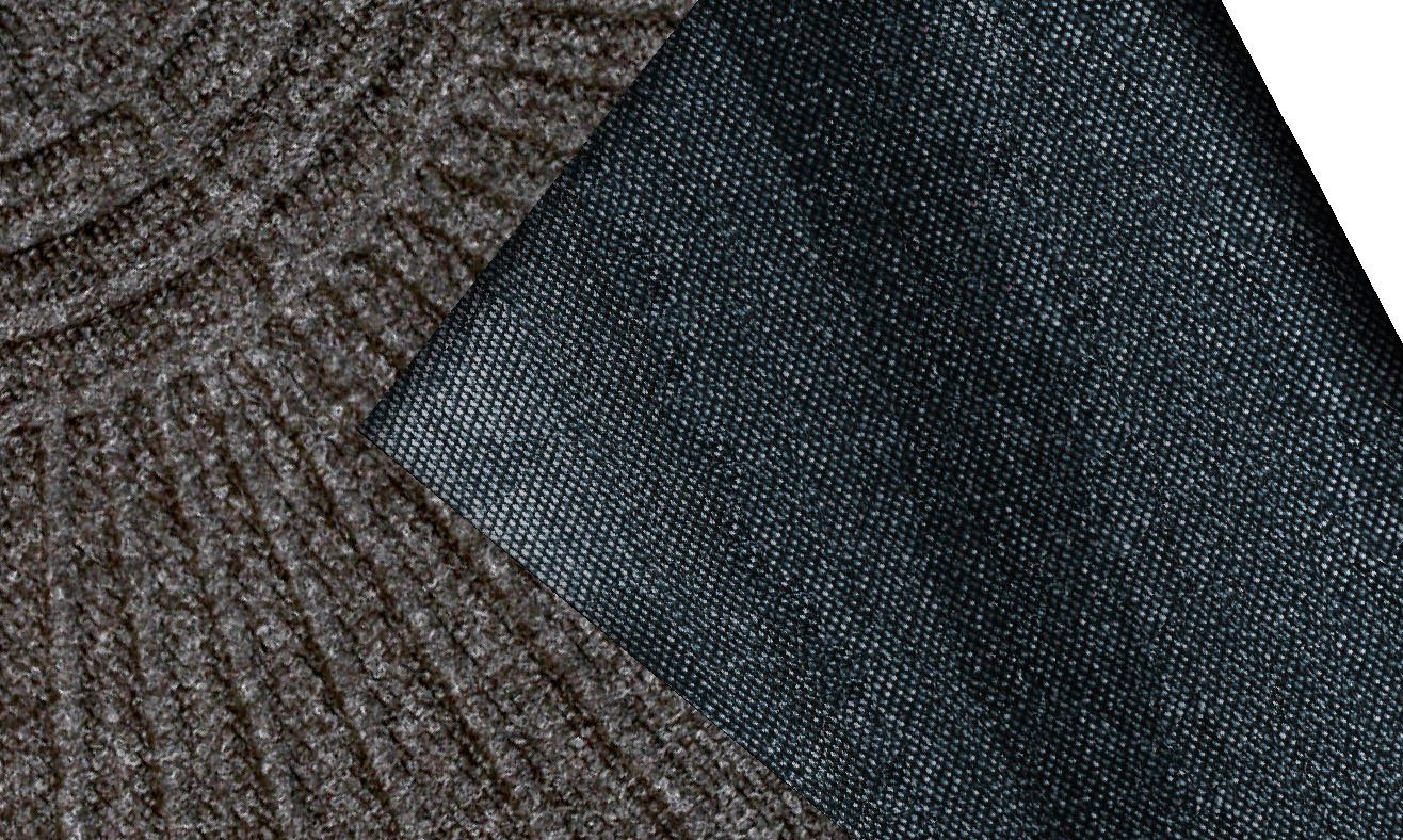 Fußmatte DUNE Halfmoon dark grey, rutschhemmend, 8 halbrund, Kleen-Tex, und anthrazit wash+dry waschbar In- mm, geeignet, Outdoor Schmutzfangmatte, by Höhe