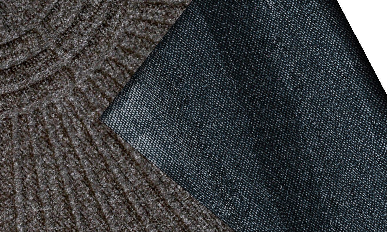 wash+dry by Kleen-Tex Fußmatte DUNE Halfmoon dark grey, halbrund, Höhe: 8 mm, Schmutzfangmatte, rutschhemmend, In- und Outdoor geeignet, waschbar