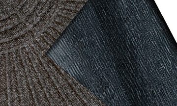 Fußmatte DUNE Halfmoon dark grey, wash+dry by Kleen-Tex, halbrund, Höhe: 8 mm, Schmutzfangmatte, rutschhemmend, In- und Outdoor geeignet, waschbar