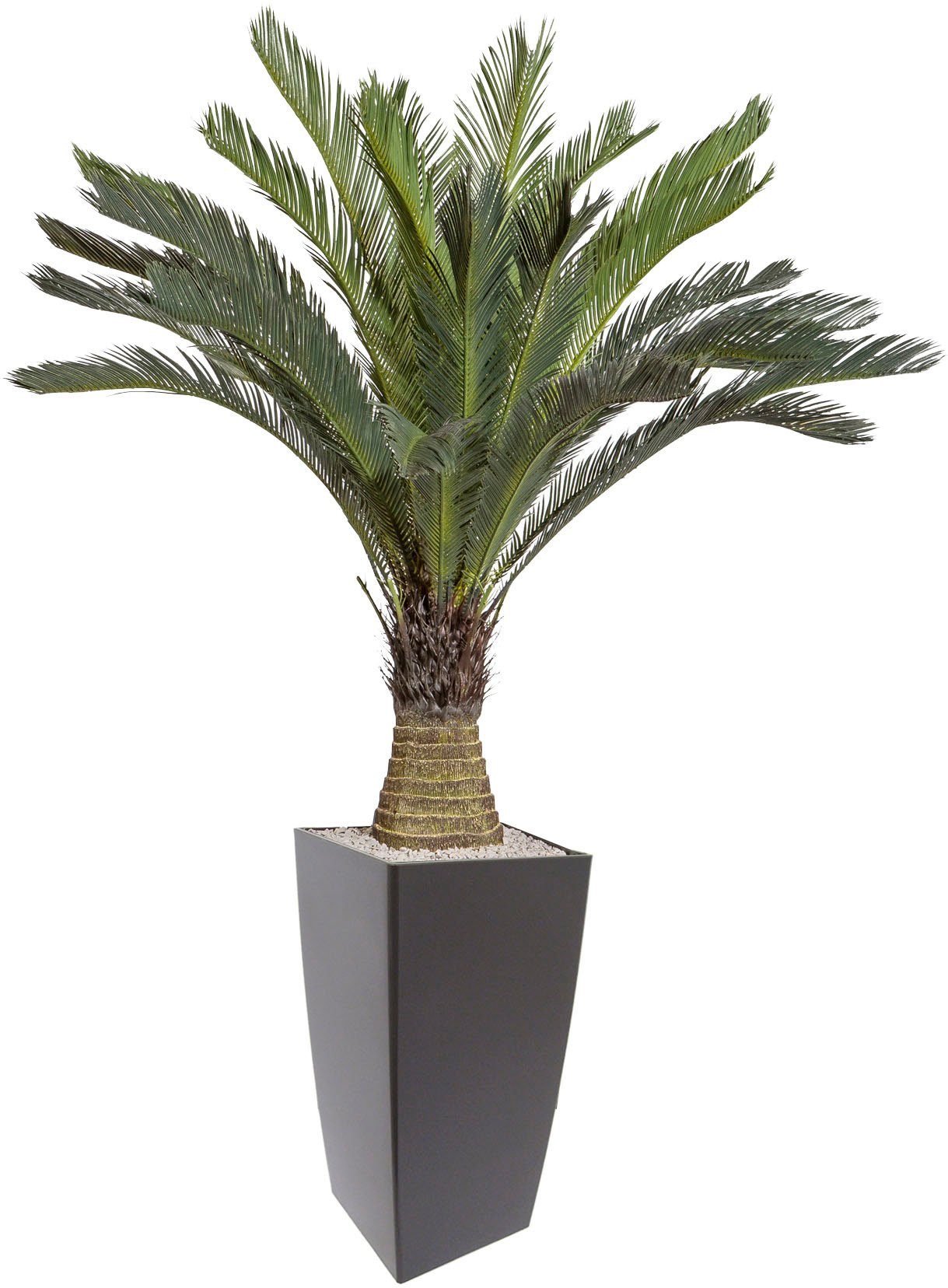 Kunstpalme Cycaspalme Palme, Creativ green, Höhe 130 cm, im Kunststofftopf