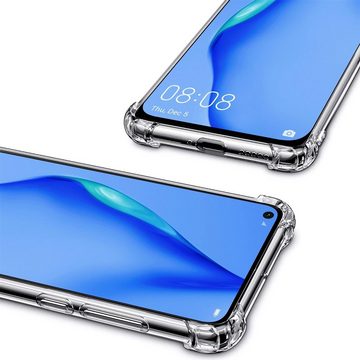 CoolGadget Handyhülle Anti Shock Rugged Case für Huawei P40 Lite 6,4 Zoll, Slim Cover mit Kantenschutz Schutzhülle für P40 Lite Hülle Transparent