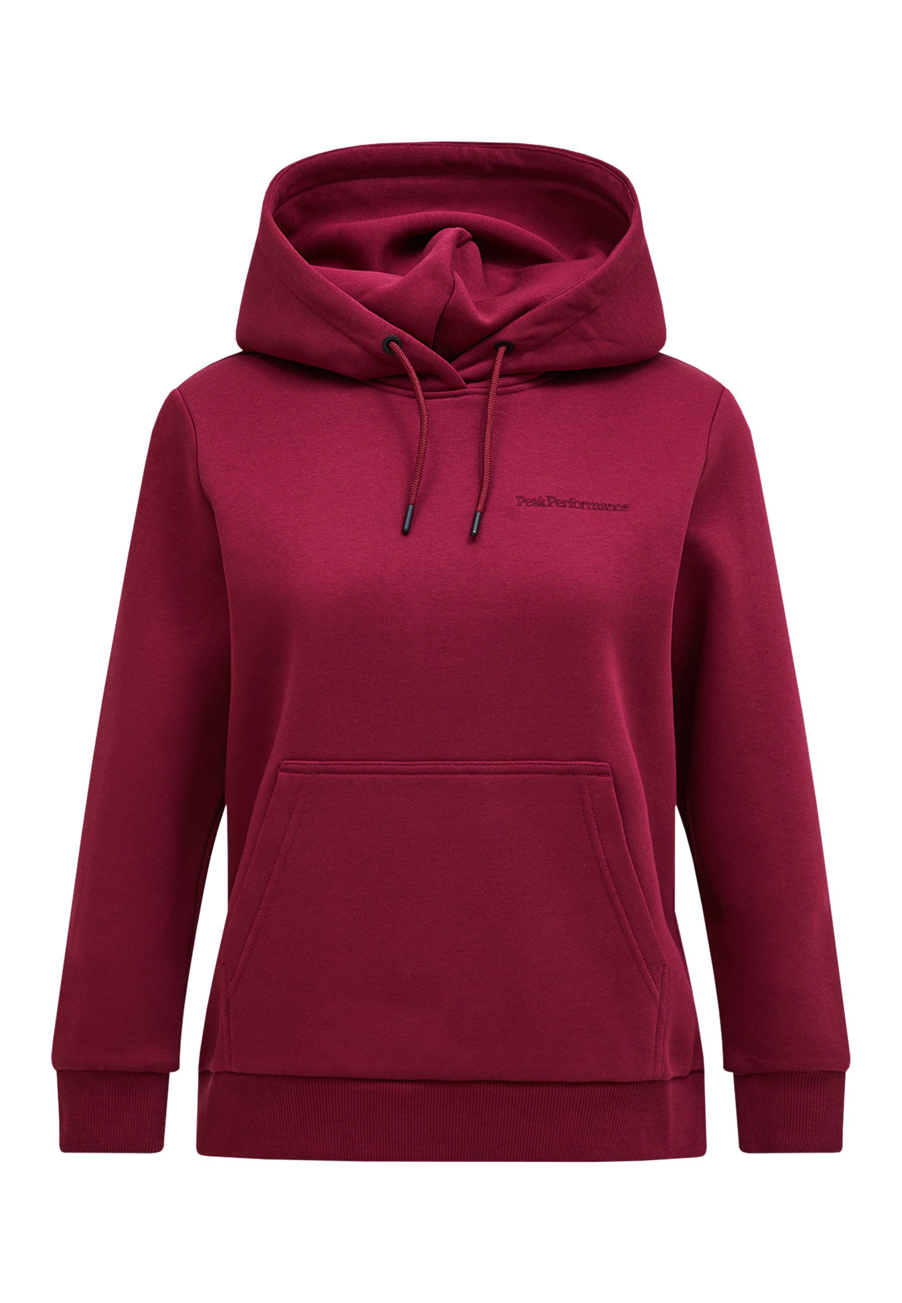 Peak Performance Kapuzensweatshirt W Original Small Logo Hood mit sportivem Design