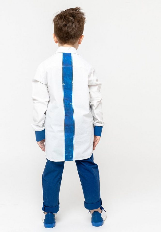 Gulliver Langarmhemd mit trendigen Kontrast-Elementen, Lange Ärmel mit  Manschetten in passender Farbe