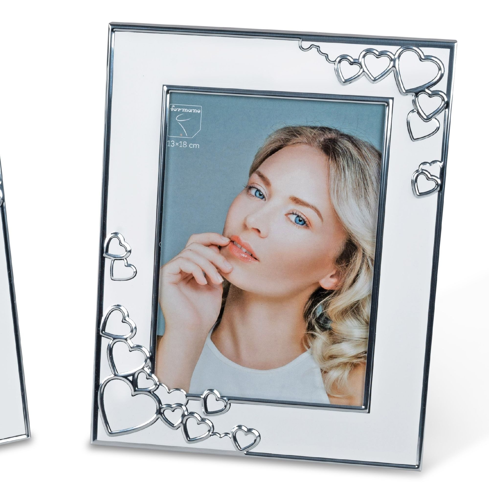 formano Bilderrahmen White Hearts, Farbe: Weiß, Motiv: Herzen günstig online kaufen