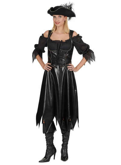 Metamorph Kostüm Piratenkleid mit Perlenborte, Die 'Black Pearl' in Kostümform
