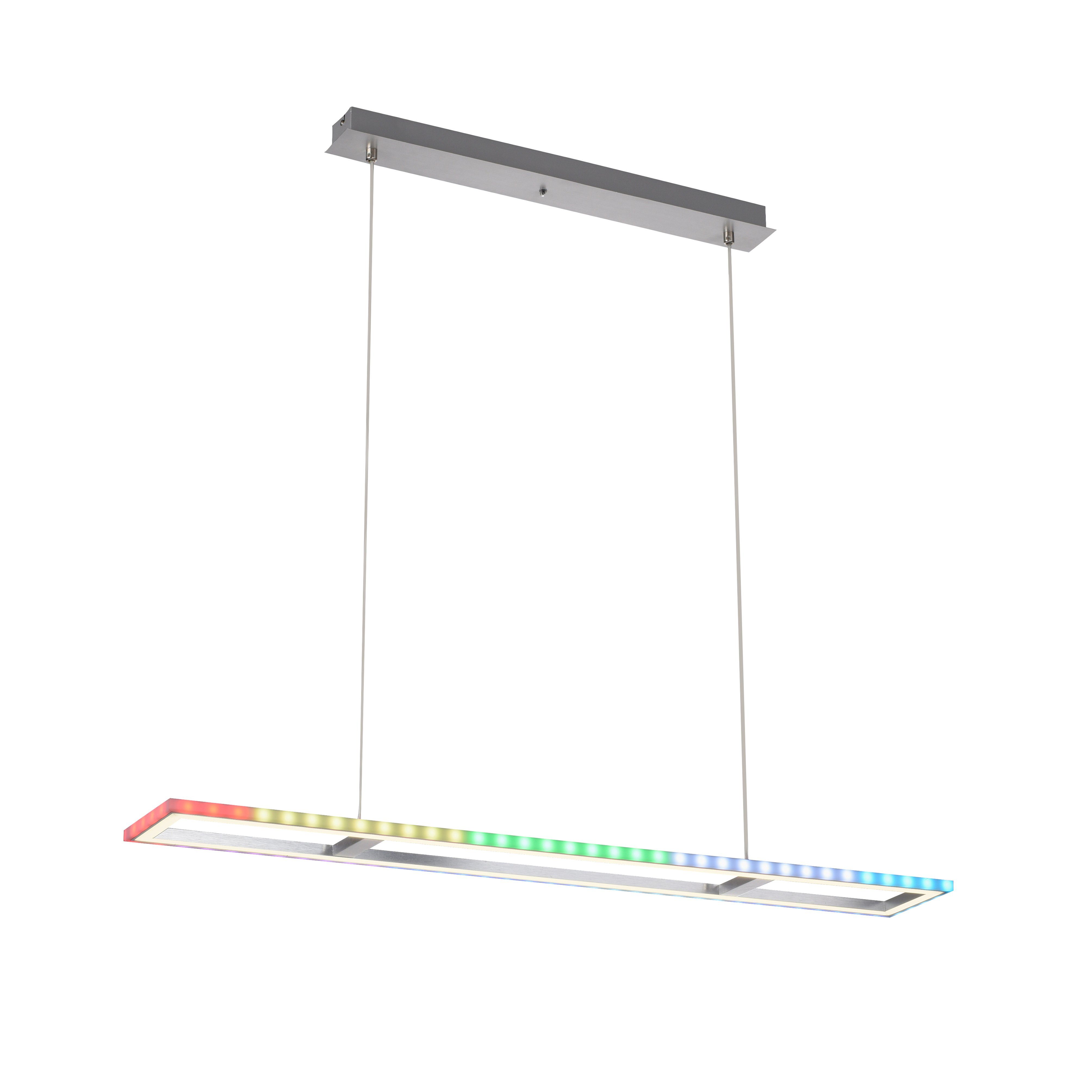 JUST LIGHT Pendelleuchte FELIX60, LED fest integriert, warmweiß - kaltweiß, LED, CCT - über Fernbedienung, RGB-Rainbow, Infrarot inkl., dimmbar