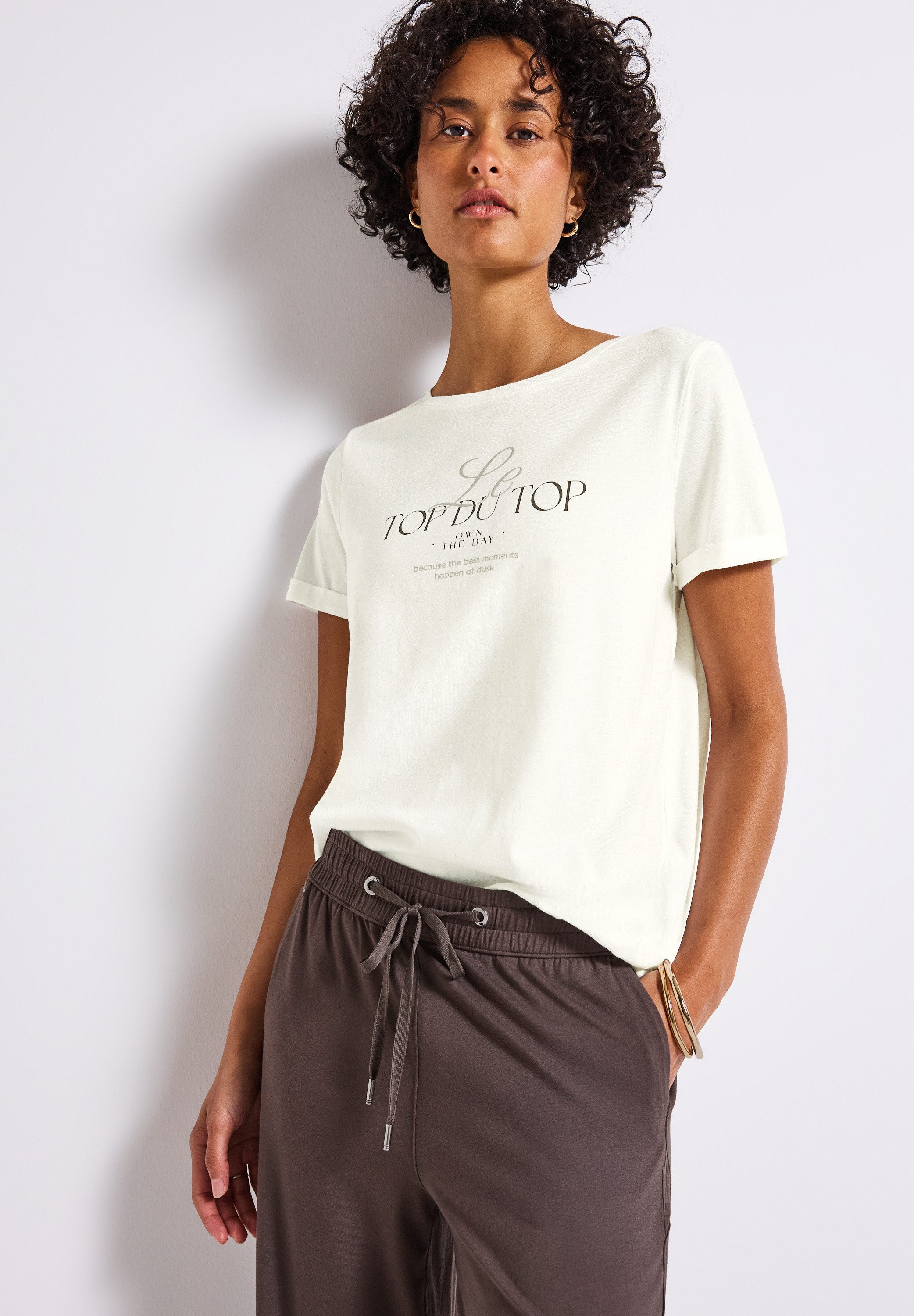 STREET ONE T-Shirt mit Front-Print günstig online kaufen