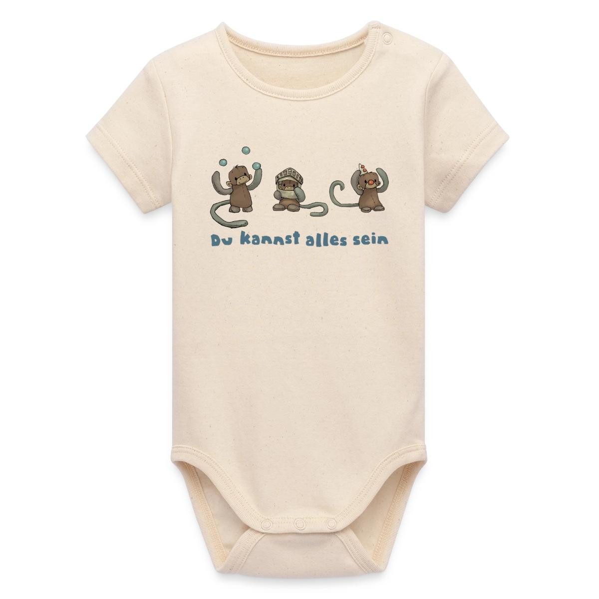 Spreadshirt Kurzarmbody Anouk Affi Du Kannst Alles Sein Bio Kurzarm Baby Body (1-tlg)